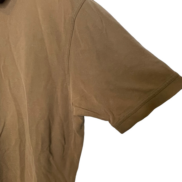 The Territory Ahead Mens Polo Shirt Big & Tall Size XLT Brown Knit Pullover SS - Picture 4 of 5